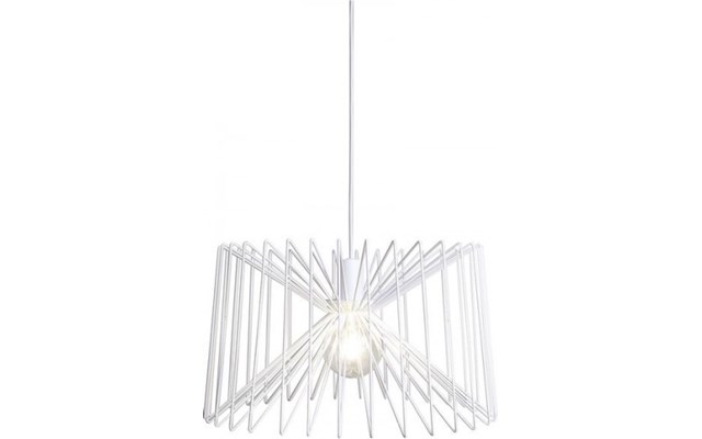 Lampa wisząca Ness White 6767 Nowodvorski 1x60W metalowa Lampa wisząca NESS, biała Lampy wiszące zdjęcia, pomysły