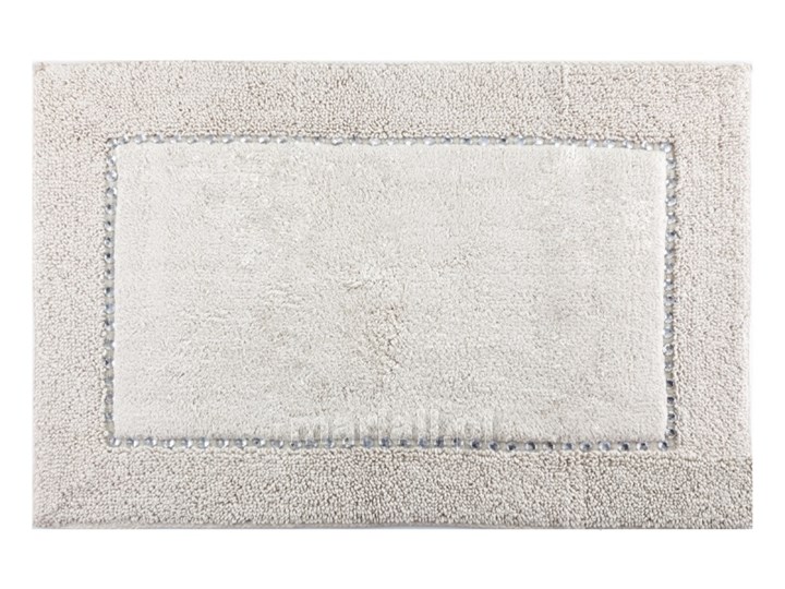Dywanik dekoracyjny, bawełniany z kryształkami DB-5 Bawełna 75x150 cm Prostokątny Kolor Szary