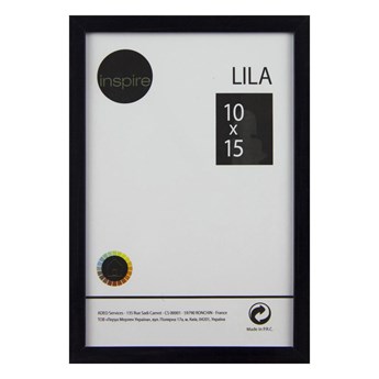 Ramka na zdjęcia Lila 10 x 15 cm czarna Inspire