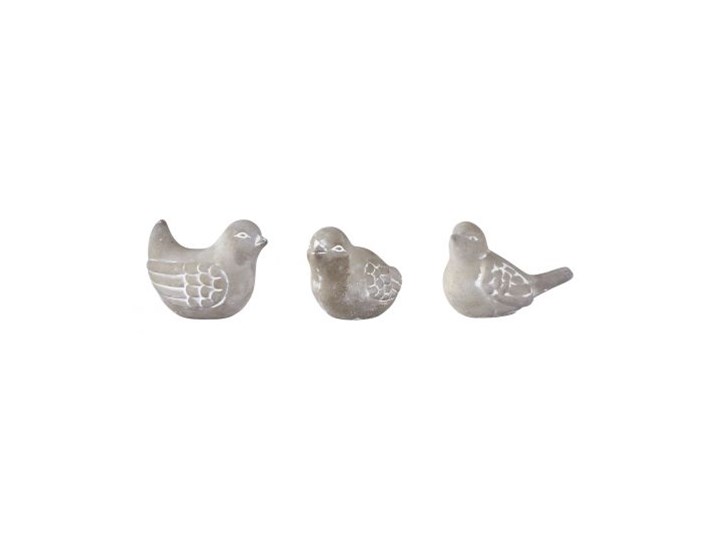 Figurki Dekoracyjne Bird Semento (3/Set)