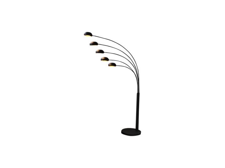 Lampa podłogowa Five Lights czarno-złota