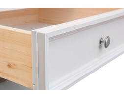 Komoda 4-drzwiowa Belluno Elegante biała Styl Klasyczny Szerokość 167 cm Szkło Wysokość 85 cm Głębokość 45 cm Z witrynami Drewno Styl Prowansalski