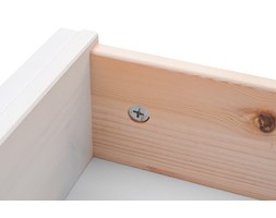 Komoda 4-drzwiowa Belluno Elegante biała Styl Klasyczny Szerokość 167 cm Szkło Wysokość 85 cm Głębokość 45 cm Z witrynami Drewno Styl Prowansalski