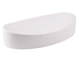 Umywalka nablatowa ceramiczna 65 x 34 x 14 cm nablatowe Ceramika Styl nowoczesny