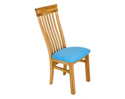 Signu Design Krzesło dębowe AVANT Drewno Skóra Tkanina Wysokość 2 44 cm