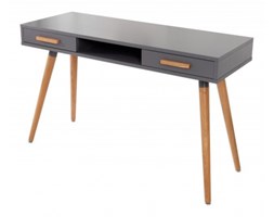 Biurko Scandic, szare Szerokość 120 cm Drewno Płyta MDF Szerokość 130 cm Głębokość 45 cm Biurko tradycyjne