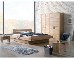 Łóżko dębowe Dream Bedroom / Greta 200x200 Rozmiar materaca 200x200 cm Łóżko drewniane drewno Pojemnik na pościel Bez pojemnika