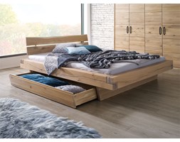 Łóżko dębowe Dream Bedroom / Greta 200x200 Rozmiar materaca 200x200 cm Łóżko drewniane drewno Pojemnik na pościel Bez pojemnika