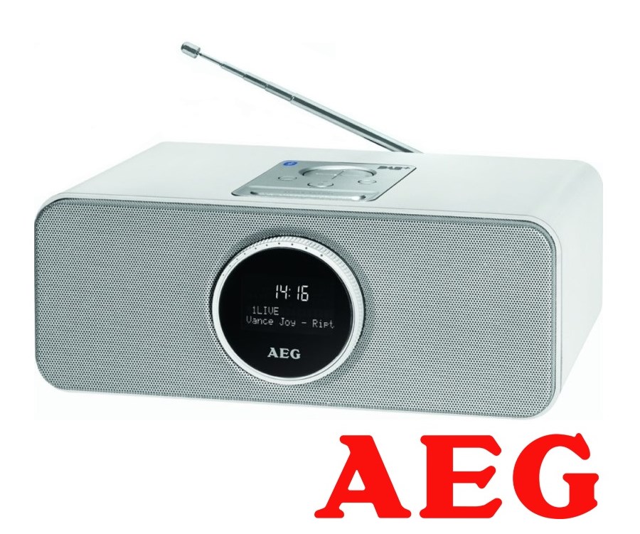Nowoczesne Radio Bluetooth Dab+ Auxin Fm Białe Radia zdjęcia
