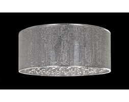 Plafon LAMPA sufitowa QUARTZ C0173-06M-B5B3 Italux metalowa OPRAWA glamour z kryształkami crystal okragła chrom