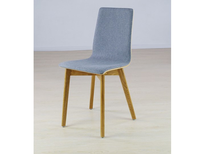 LUKA SOFT W krzesło dębowe, tkanina Lt.grey Wysokość 87 cm Głębokość 41 cm Głębokość 40 cm Pomieszczenie Salon Tapicerowane Płyta MDF Drewno Szerokość 40 cm Pomieszczenie Jadalnia