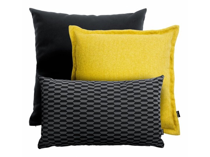 Żółto czarny zestaw poduszek Pram+Break+Tweed