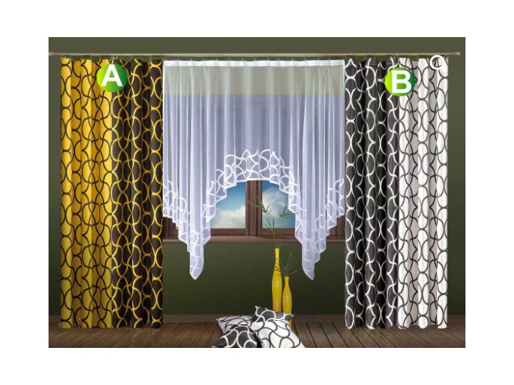 Bialo Czarne Zaslony Do Salonu QHouse.pl Domow Aranżacje, Pomysły