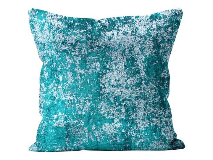 Poszewka Dekoracyjna 40x40 Cm Luxury Shiny Turkus Poduszki