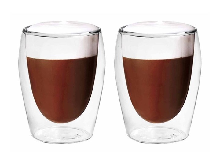 Szklanki Termiczne Do Kawy Herbaty Cappuccino 300 Ml 2 Sztuki Szklanki Homebook