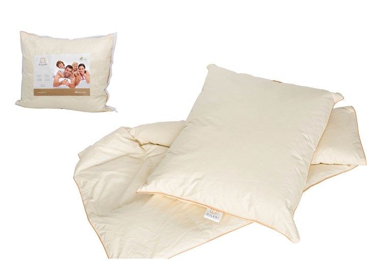 Kołdra puchowa Comfort 160x200 Z pierza 160x200 cm Całoroczna Kategoria Kołdry Kolor Beżowy