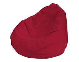 Dekoria Worek do siedzenia, Scarlet Red (czerwony), Ø50 × 85 cm, Cotton Panama