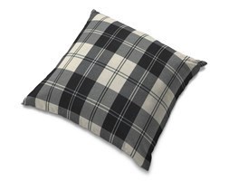 Dekoria Poszewka Tomelilla 55x55cm, krata czarno-biała, 55 × 55 cm, Edinburgh