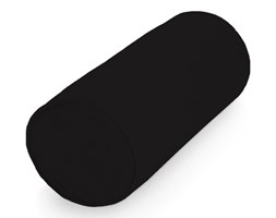 Dekoria Pokrowiec na wałek Ektorp, Black (czarny), 15 x 35 cm, Cotton Panama