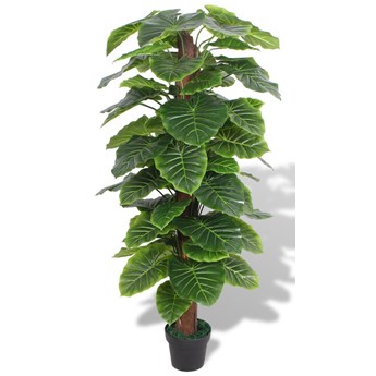 vidaXL Sztuczna roślina kolokazja z doniczką, 145 cm, kolor zielony