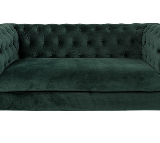 Sofa Chester Velvet Ciemna Zieleń Sofy I Kanapy Zdjęcia
