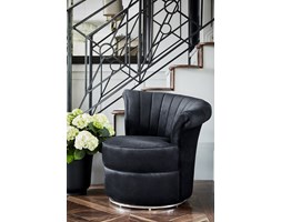 Fotel Sloane Black Szerokość 74 cm Głębokość 69 cm Wysokość 71 cm Fotel obrotowy metal Styl klasyczny