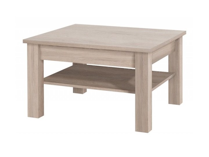 SELSEY Stolik kawowy Theon 80x80 cm Wysokość 48 cm Kategoria Stoliki i ławy Drewno Płyta meblowa Tworzywo sztuczne Płyta MDF Kształt blatu Kwadratowe