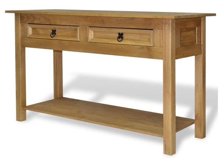 vidaXL Stolik konsola w meksykańskim stylu Corona, sosna, 90x34,5x73 cm Głębokość 35 cm Z szufladą Z półką Głębokość 34 cm Szerokość 90 cm Drewno Kategoria Konsole