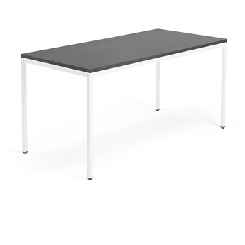 Stół MODULUS, 1600x800 mm, biały, czarny