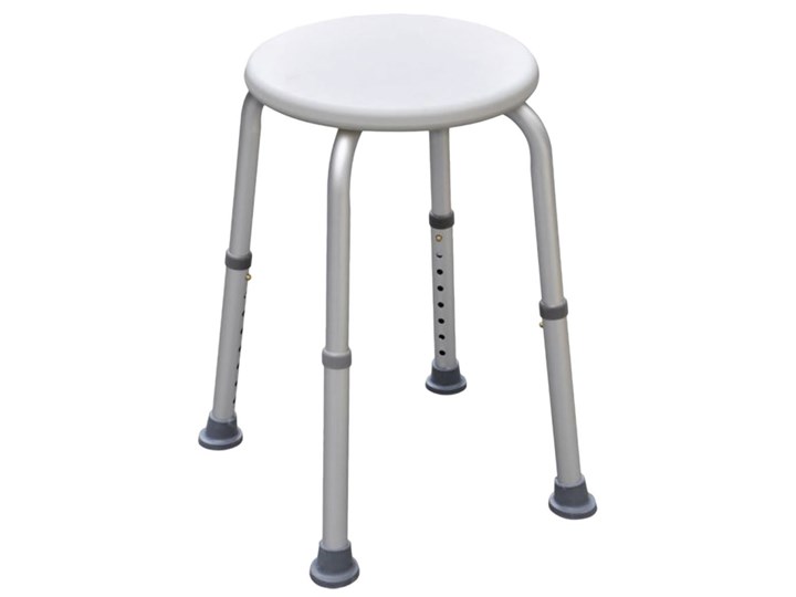 Parcura Regulowany Stołek Pod Prysznic Biały 120 Kg 52 Cm 84801