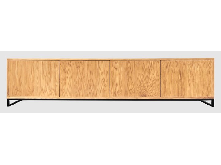 Komoda Oakland Drewno Szerokość 180 cm Wysokość 50 cm Głębokość 40 cm Z szafkami Kolor Beżowy Płyta MDF Kategoria Komody