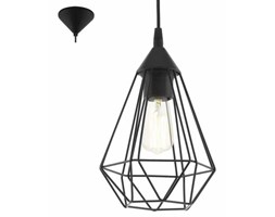 Lampa wisząca druciana Eglo Vintage Tarbes 60W czarna E27 industrial 94187 >>> RABATUJEMY do 20% KAŻDE zamówienie !!! - wysyłka w 24h Tworzywo sztuczne Lampa inspirowana Lampa druciana Metal Ilość źródeł światła 1 źródło
