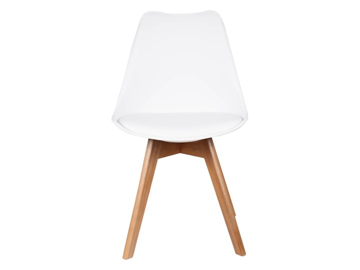 NOWOCZESNE KRZESŁO 53E-7 BIAŁE Tworzywo sztuczne Szerokość 48 cm Skóra Krzesło inspirowane Głębokość 42 cm Drewno Tkanina Styl Skandynawski