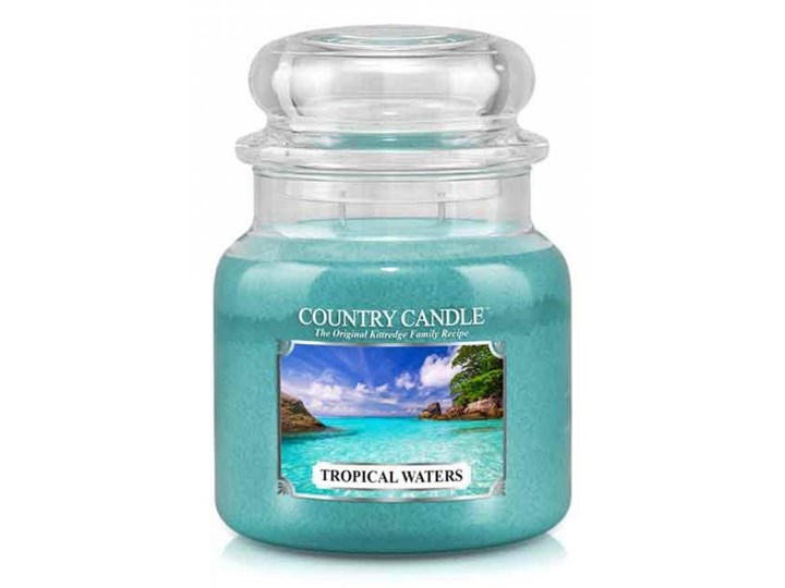 Country Candle - Tropical Waters - Średni słoik (453g) 2 knoty