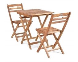 HECHT BALCONY SET A MEBLE OGRODOWE ZESTAW MEBLI OGRODOWYCH STÓŁ + 2 KRZESŁA DREWNO AKACJA - EWIMAX OFICJALNY DYSTRYBUTOR - AUTORYZOWANY DEALER HECHT Stoły z krzesłami Zawartość zestawu Z krzesłem