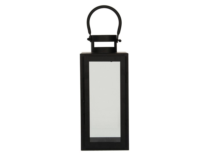 Lampion metalowy Elegance black wys. 30cm, 12 × 13 × 30 cm Szkło Kategoria Lampiony do ogrodu