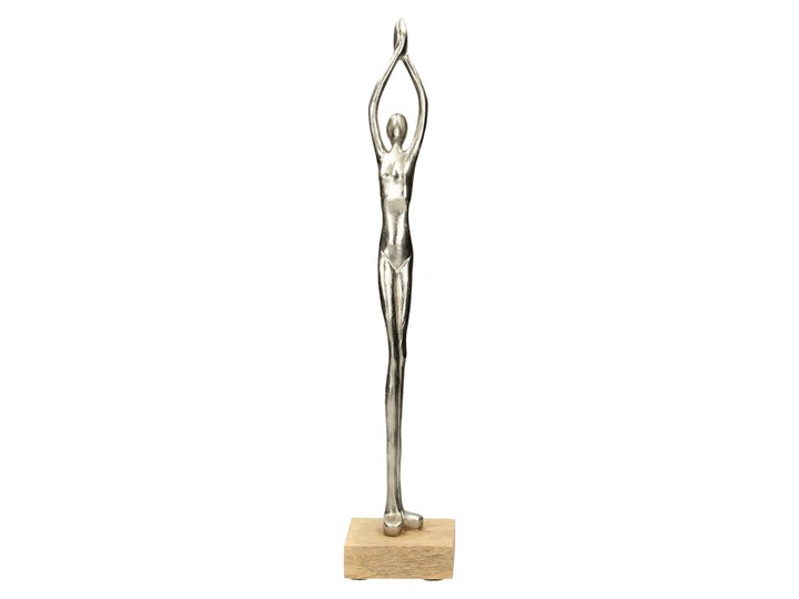 Dekoria Dekoracja Silver Woman I wys. 52cm, 10x10x52cm Drewno Metal