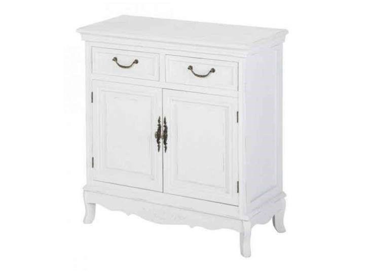 Komoda " Elegance " Prowansja Styl Vintage Płyta MDF Wysokość 81 cm Z szafkami i szufladami Drewno Szerokość 75 cm Głębokość 32 cm Styl Prowansalski