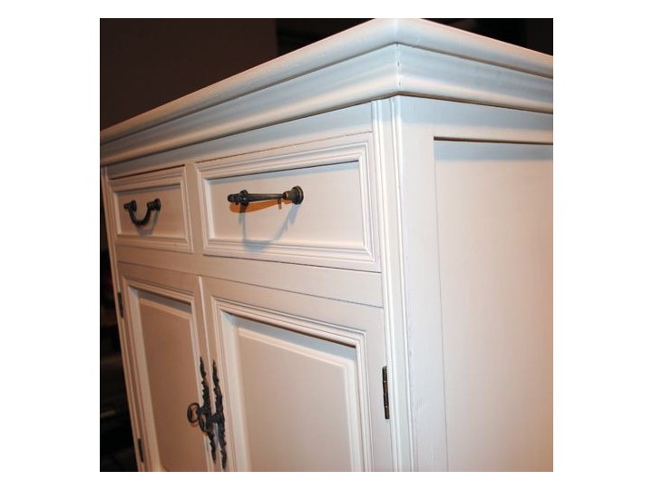 Komoda " Elegance " Prowansja Styl Vintage Płyta MDF Wysokość 81 cm Z szafkami i szufladami Drewno Szerokość 75 cm Głębokość 32 cm Styl Prowansalski