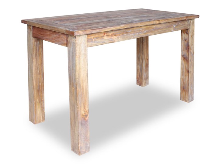 vidaXL Stół do jadalni z litego drewna odzyskanego, 120x60x77 cm Drewno Kształt blatu Prostokątny