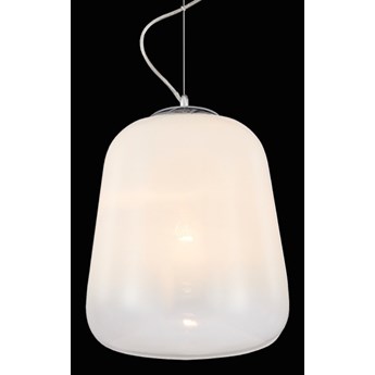 DOVER lampa wisząca 1 x 60W E27 nowoczesna szklana biała zwis PREZENT 46079