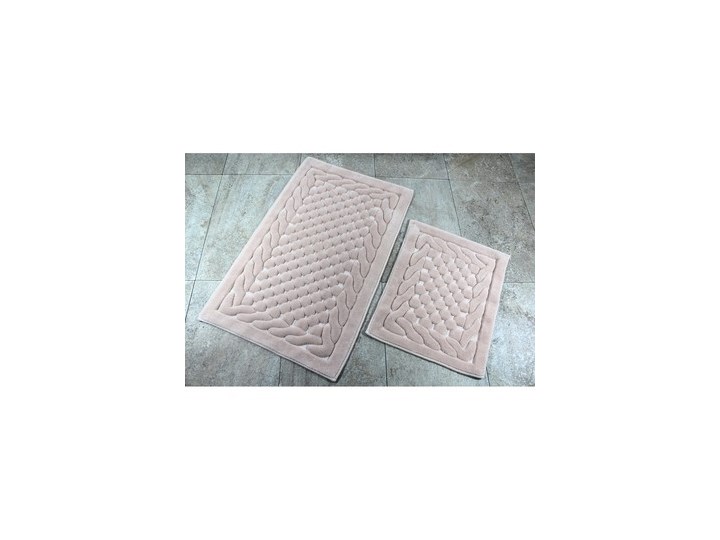 Zestaw 2 dywaników łazienkowych Alessia Bambi Powder 50x60 cm Prostokątny 60x100 cm Kategoria Dywaniki łazienkowe Kolor Beżowy