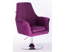 FOTEL HR660N FUKSJA WELUR Tkanina