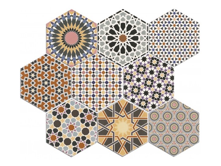 Andalusi 33x28,5 gres hexagon Płytki ścienne 28,5x33 cm Heksagon Powierzchnia Matowa
