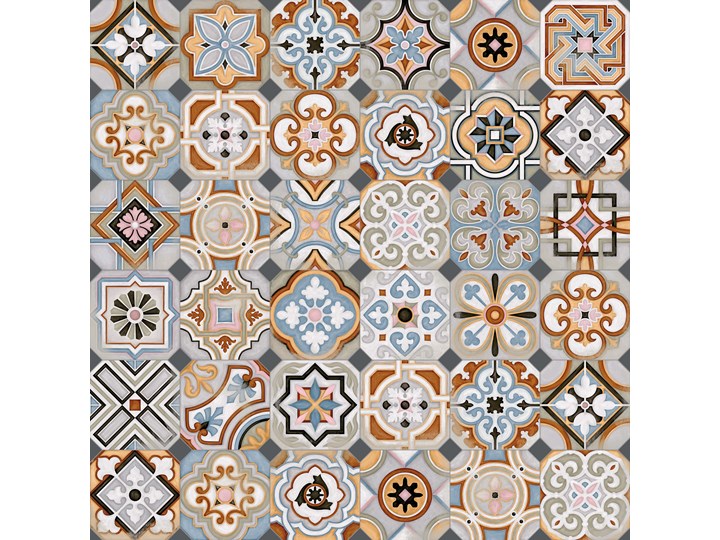 Octógono Musichalls Multicolor 20x20