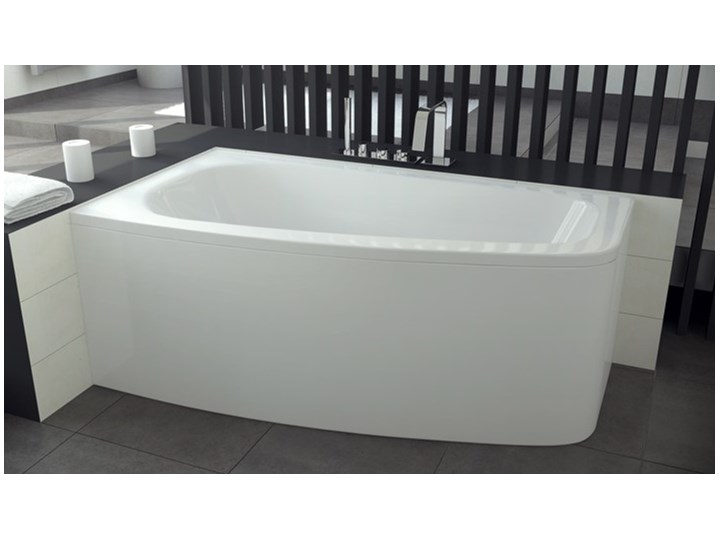Wanna narożna asymetryczna Luna 150x80 Akryl Długość 150 cm