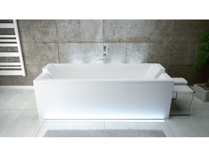 Wanna prostokątna QUADRO 165x75 Akryl Długość 165 cm