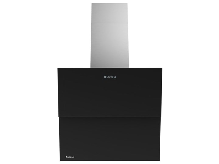 Okap GLOBALO Mirida 60.3 Czarno-srebrny Szerokość 60 cm Okap przyścienny Sterowanie Elektroniczne Poziom hałasu 63 dB