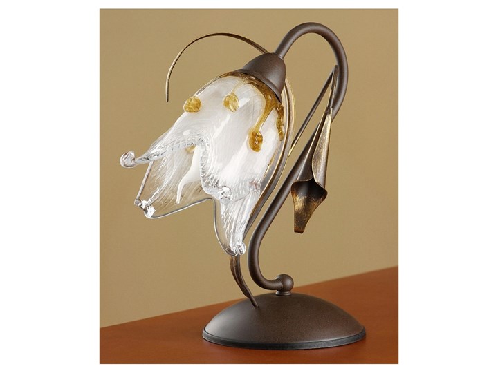 Jupiter 713 - PA L - Lampa stołowa PALOMA 1xE14/40W/230V Lampa dekoracyjna Wysokość 28 cm Styl Rustykalny Kolor Brązowy