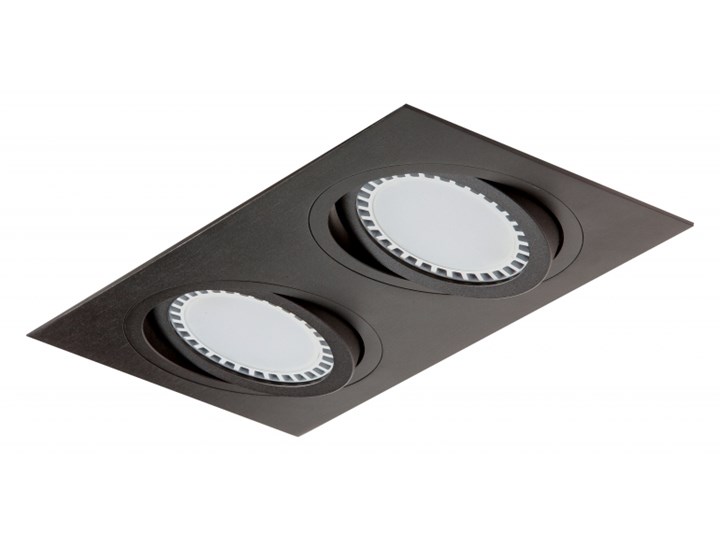 LM 611/2 OPRAWA HALOGENOWA LED WPUSZCZANA OCZKO REGULOWANA ALUMINIUM CZARNY ES111 QR111 AR111 GU10 G53 Oprawa led Oprawa wpuszczana Prostokątne Oprawa stropowa Kategoria Oprawy oświetleniowe